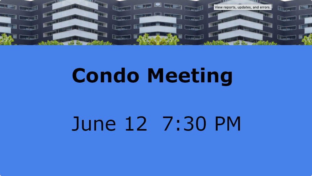 Condo Meeting